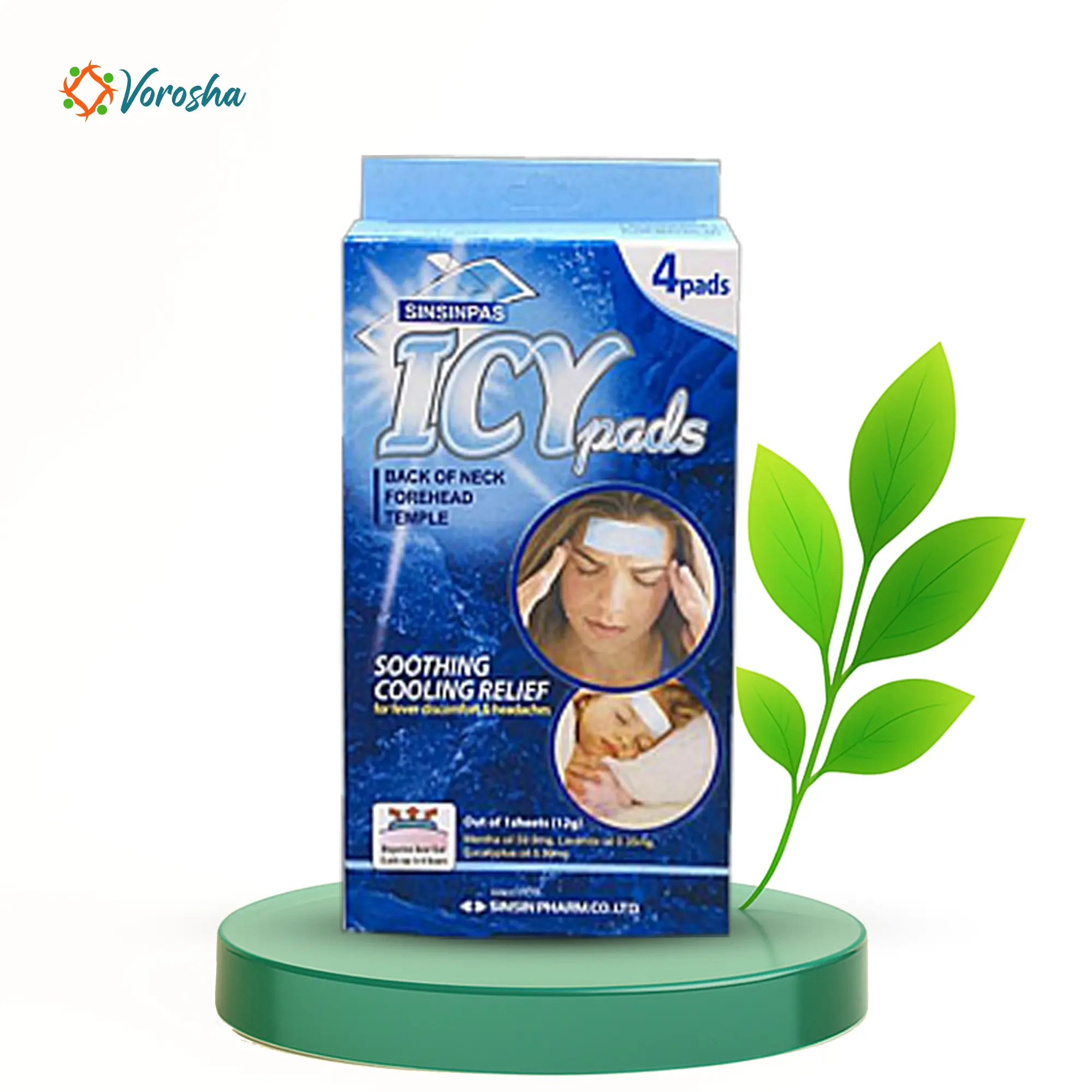 SINSINPAS ICY Fever Relief Pads (Made in Korea)