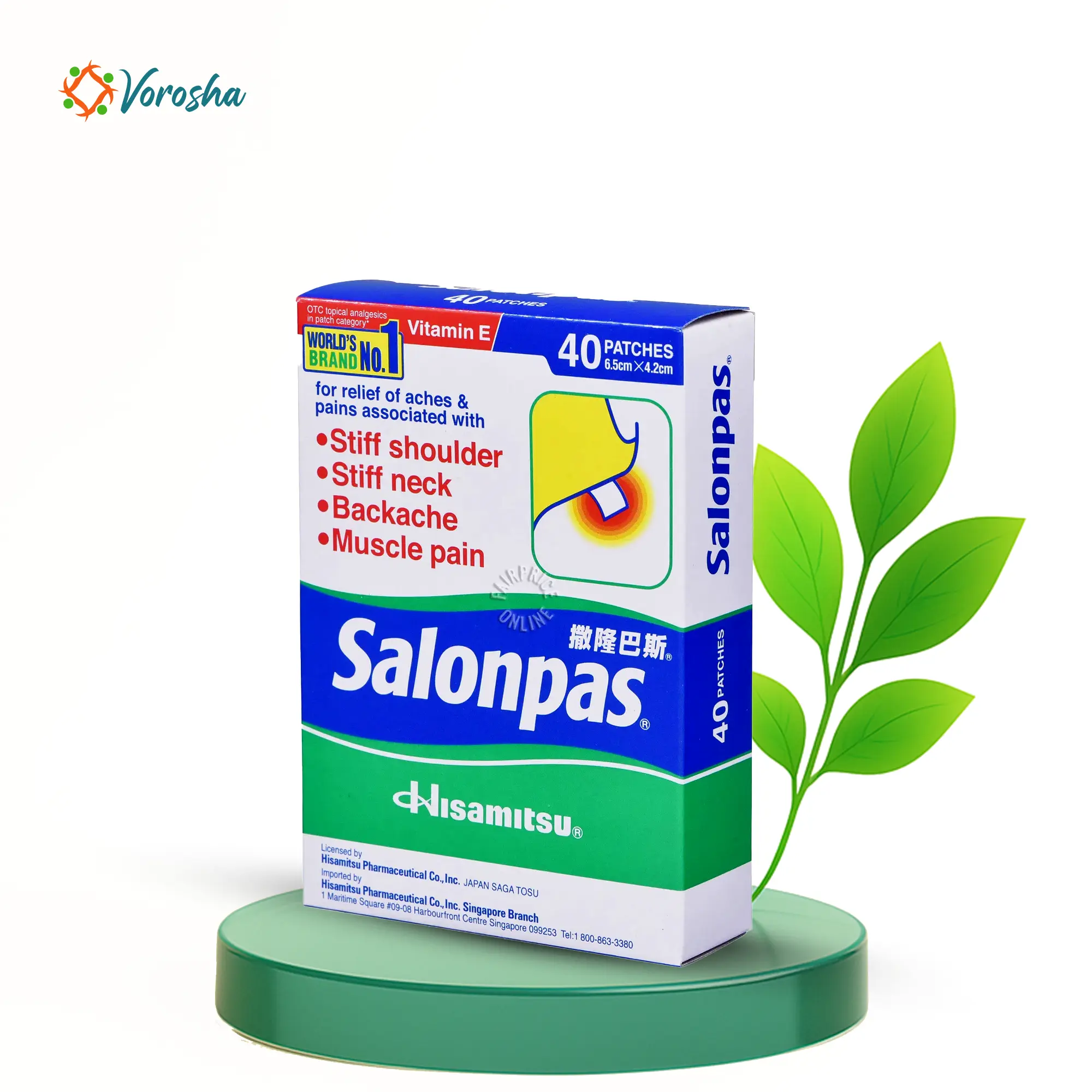 Salonpas Pain Relief Patch (20 Patches) | Made in Vietnam