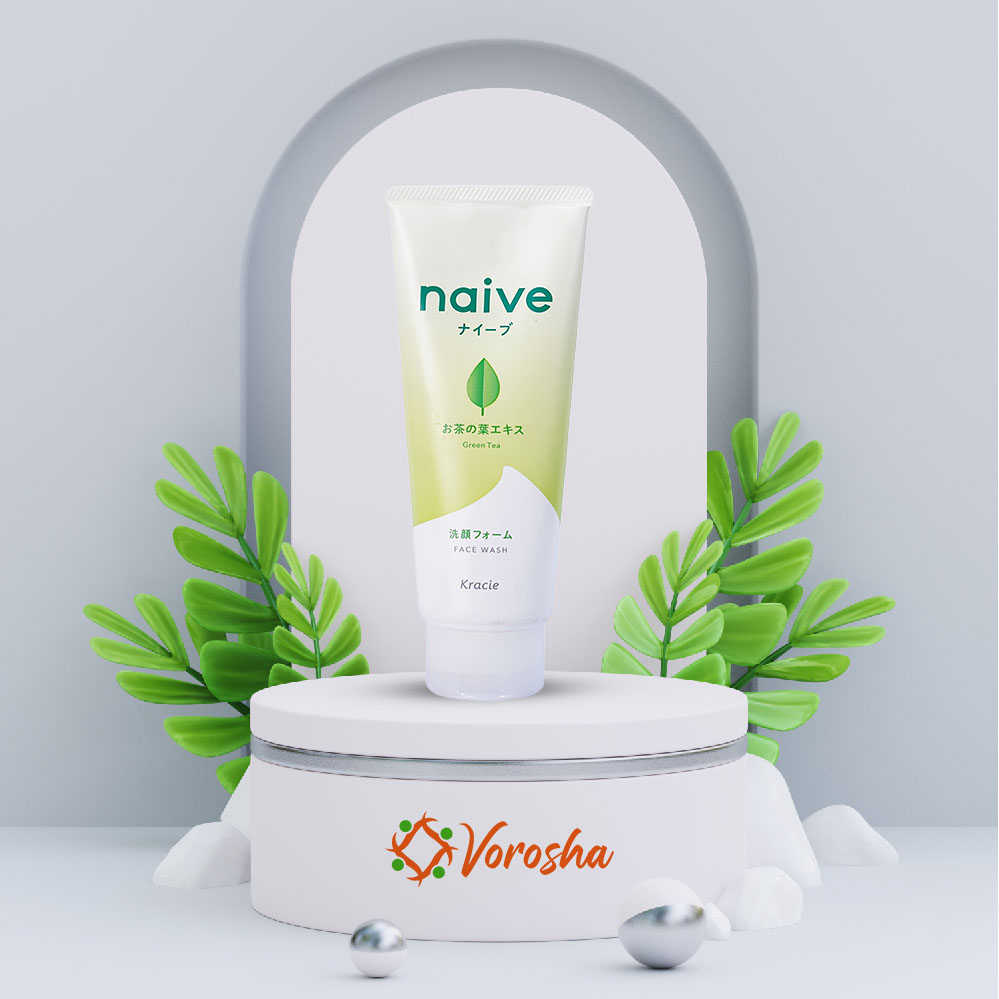 Naïve Foaming Face Wash (Green Tea) | JAPAN